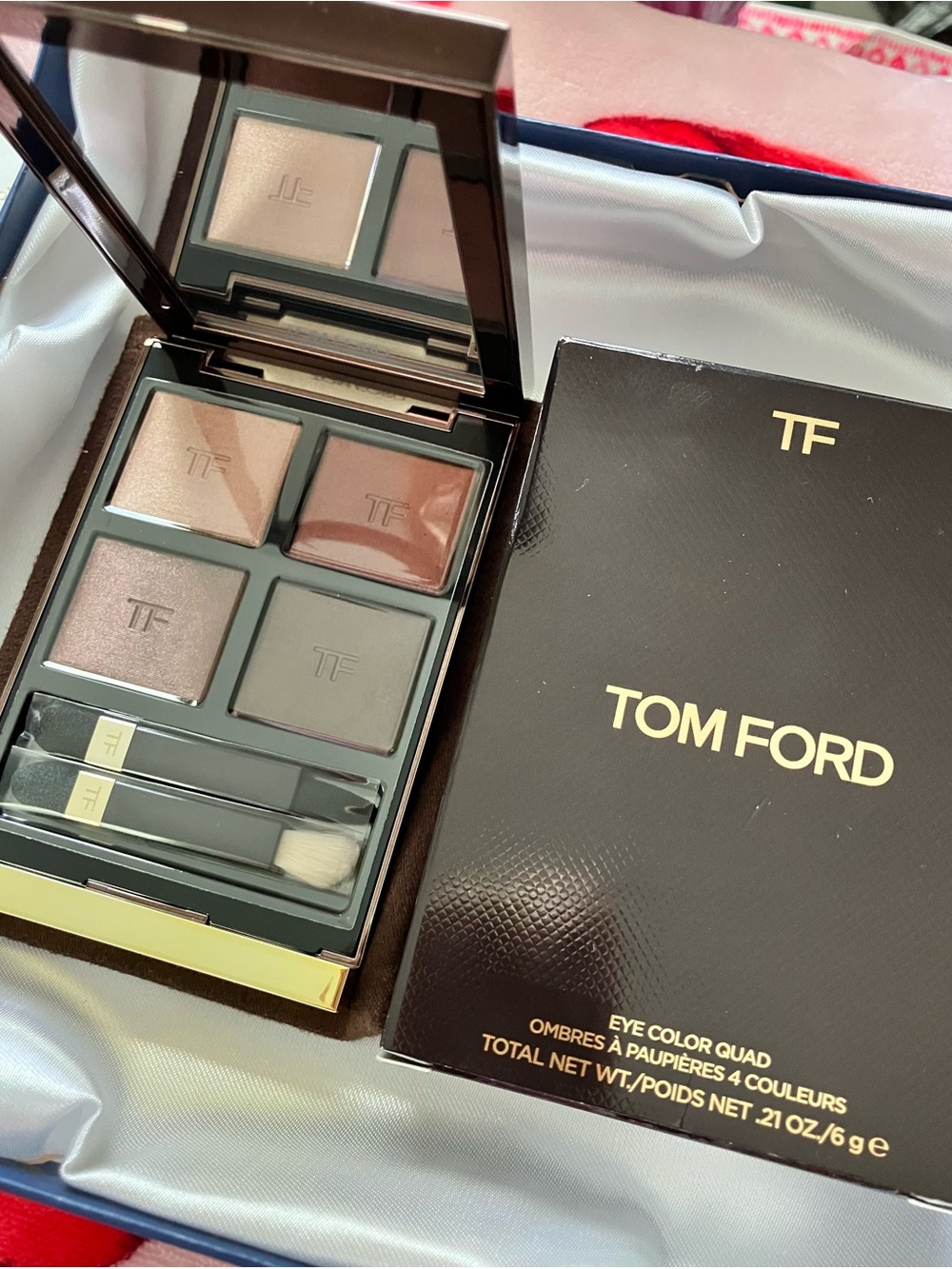 Tom Ford Eye Color Quad — Shimmery Champagne, Warm Copper, Taupe & Cool Gray